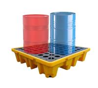 KXCVBNKLJ Modular Spill Containment Tray Platform, Plateau de Confinement des déversements Tambour modulaire, système Drainage Surface antidérapant, Plusieurs Tailles(120 * 62 * 12cm)