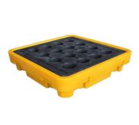 KXCVBNKLJ Modular Spill Containment Tray Platform, Plateau de Confinement déversement d'huile antidérapant empilable modulaire for entrepôt Garage Tailles Multiples(26.57x26.57x5.91in/67.5x67.5x15cm)