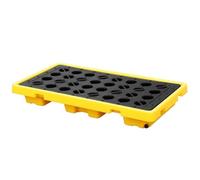 KXCVBNKLJ Modular Spill Containment Tray Platform, Plateau modulaire de Confinement déversement for Les barils pétrole et seaux Peinture Jaunes Tailles Multiples(127 * 67 * 17cm)