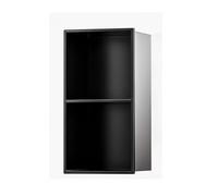 KXCVBNKLJ Niche de Rangement en Acier Inoxydable, Panneau de Douche encastrable en Acier Inoxydable, Mural, sans carrelage, Multicolore, Plusieurs Tailles(Nero,70X28cm/27.5X11in)