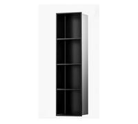 KXCVBNKLJ Niche de Rangement en Acier Inoxydable, Panneau de Douche encastrable en Acier Inoxydable, Mural, sans carrelage, Multicolore, Plusieurs Tailles(Nero,120X28cm/47.2X11in)