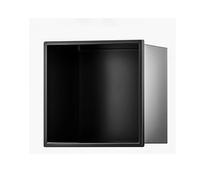 KXCVBNKLJ Niche de Rangement en Acier Inoxydable, Panneau de Douche encastrable en Acier Inoxydable, Mural, sans carrelage, Multicolore, Plusieurs Tailles(Nero,32X32cm/12.5X12.5in)