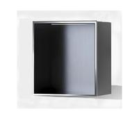 KXCVBNKLJ Niche de Rangement en Acier Inoxydable, Panneau de Douche encastrable en Acier Inoxydable, Mural, sans carrelage, Multicolore, Plusieurs Tailles(Grigio,32X32cm/12.5X12.5in)