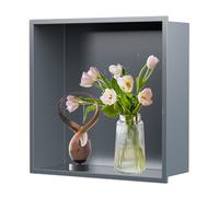 KXCVBNKLJ Niche de Rangement en Acier Inoxydable, Single Shelf Wall-Mounted Shower Caddy Stainless Steel 304 Multicolor(Grigio)