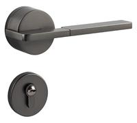 KXCVBNKLJ Poignée de porte avec serrure pour intérieur Simple Zinc Alloy Indoor Door Lock Handle Split Silent, Multiple Sizes(Starry sky gray suction)