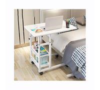 KXCVBNKLJ Table à Plateau réglable en Hauteur, Tailles Multiples Multicolores de Bureau d'ordinateur Portable Table lit Mobile roulante réglable en Hauteur