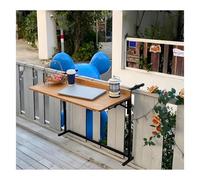 KXCVBNKLJ Table Suspendue pour Balustrade de Balcon, Jardinière de Table Balustrade Balcon en Bois, réglable, sans perçage, Plusieurs Tailles(L90*w38cm/L35.4*W15IN)