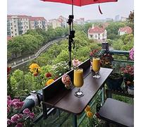 KXCVBNKLJ Table Suspendue pour Balustrade de Balcon, Table Suspendue Pliante réglable multifonctionnelle for Balustrade de Balcon - 60-120x37cm(60 * 37cm)