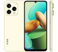 KXD 13C Téléphone Portable debloqué,4G Android 13,Écran 6.8" HD+ 90Hz IPS Display,16GB RAM +256GB ROM 4500mAh Batterie,50MP+13MP Caméra Smartphone Pas Cher,Octa Core,Dual SIM,Face ID/GPS/Type C-Jaune