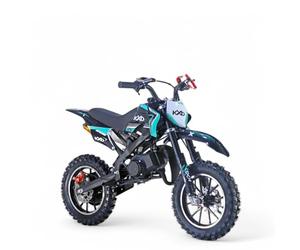 KXD 701 49ccm 2 Temps Enfant Dirt Bike Dirtbike crossbike Pocket pitbike Cross Mini Moto Motocross poketbike poketbikes Kid - Qualité Allemande (Turquoise)