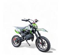 KXD 706/708 Blitzer 49cc Enfant 2 Temps 45km/h Dirt Bike Dirtbike CrossBike DirtBike pocket Pitbike Pocket kids Dirt Cross Motor bike MOTO Vélo Véhicule enfant (grün, KXD 708A Blitzer 2T 49ccm)