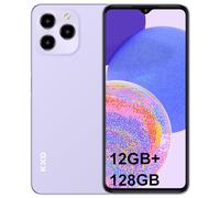 KXD A07 Téléphone Portable 8Go+128Go/ TF 256Go, Octa Core, Écran 6.52" HD+, 13MP+5MP, 4500mAh, Android 12 Smartphone Pas Cher Dual SIM 4G, Fingerprint/Face ID/GPS/WiFi 5G/2Ans Violet