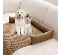 KXDEFE Pelzbarn Cooling Sofa Bed, Machine Washable Cooling Dog Bed, Fur Barn Cooling Mat, Keep Your Furry Baby Cooler and More Comfortable (Brown,75cm*120cm)