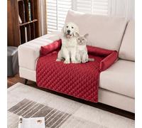 KXDEFE Pelzbarn Cooling Sofa Bed, Machine Washable Cooling Dog Bed, Fur Barn Cooling Mat, Keep Your Furry Baby Cooler and More Comfortable (Red,90cm*135cm)