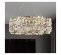 KXEcoLife Lustre, Lustre Moderne de Luxe en Cristal et LED pour la décoration de Maisons et Villas, éclairage de Salon et Salle à Manger, suspensions de Plafond, luminaires d'intérieur