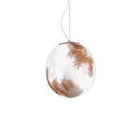 KXEcoLife Lustre Terre, Suspension décorative créative et Originale pour Chambre d'enfant, Motif planète Univers, idéale pour Bar, Restaurant, Salon de thé ou café - Lune 30 cm