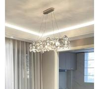 KXEcoLife Lustres LED Modernes pour Salon et Salle à Manger, suspensions en Cristal de Luxe, décoration de Chambre, plafonniers Suspendus.