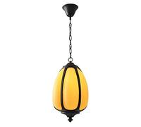 KXEcoLife Nouveau Lustre de Style Chinois, éclairage paysager pour Jardin, Couloir, allée, terrasse, Balcon, pavillon, Douille E27 étanche, extérieur, Villa, intérieur, Imitation Citrouille,
