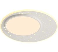 KXEcoLife Plafonnier créatif crème étoiles et Vent pour Chambre, Couloir, Cuisine, Lampe encastrée Ronde de Style Nordique Moderne, Lustre Minimaliste pour Chambre d'enfant, Salon, escalier,