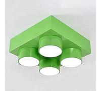 KXEcoLife Plafonnier LED métallique encastré pour Enfants, Motif Blocs de Construction, Lampe de Plafond Moderne et créative pour Salle de Jeux, Chambre d'enfant, Maternelle, 40 cm (15,8 pou