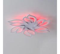 KXEcoLife Plafonnier RGB, Lustre encastré avec Application Intelligente et télécommande, Suspension LED à intensité Variable pour Chambre, Salon, Bureau