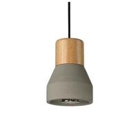 KXEcoLife Suspension à Hauteur réglable, alimentée par Piles, Style Nordique, en Bois, Grise, 16 x 12,5 cm