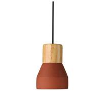 KXEcoLife Suspension à Hauteur réglable, alimentée par Piles, Style Nordique, en Bois, Rouge, 16 x 12,5 cm