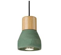 KXEcoLife Suspension à Hauteur réglable, alimentée par Piles, Style Nordique, en Bois, Verte, 16 x 12,5 cm