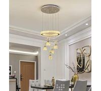 KXEcoLife Suspension LED en Cristal exquise, œuvre d'art créative pour Salle à Manger, Chambre, Salon, plafonnier Moderne et Minimaliste pour Couloir, Balcon ou entrée (Dimensions : 40 x 100