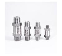 KXIWLUFV Robinet à Bille d'arrêt d'eau Chaude et Froide, 1/8 "1/4" 3/8 "1/2" BSP NPT mâle, clapet Anti-Retour unidirectionnel en Ligne Acier Inoxydable 304