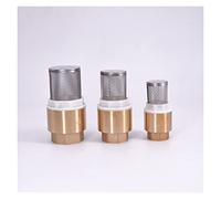 KXIWLUFV Robinet à tournant sphérique d'arrêt d'eau Chaude et Froide 1/2 "3/4" 1 "-2" BSPP clapet Anti-Retour en Laiton fileté Femelle avec crépine Acier for Pompe de plomberie