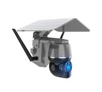 KXJQBM Caméra de sécurité, Caméra Solaire 2MP 4G PTZ extérieure IP66, Batterie Rechargeable intégrée, détection PIR, Audio bidirectionnel pour la sécurité de la Maison(WiFi Cam Battery)