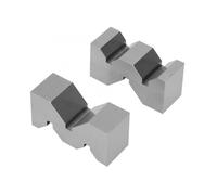 KXJQBM Lot de 2 blocs en V type M en acier au carbone de haute précision de 50 mm pour outil de mesure de plate-forme, bloc d'angle de calibre, règle de précision pour machiniste (100 mm)