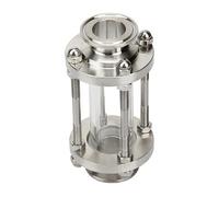 KXJSYL Tool 1.5 "Tri Pince trèfle sanitaire Flux Vue Verre dioptrie Ajustement 38mm Tuyau OD SUS 304 en Acier Inoxydable raccord Homebrew Journal Produit
