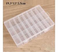 KXJSYL Tool 1 boîte de Rangement en Plastique for Petits Objets, boîtes d'emballage carrées Transparentes, conteneur for Bijoux, Perles, Outils de pêche durables, Accessoires(19.3x13x3.5cm)