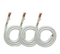 KXJSYL Tool 1 Fil tressé en mica résistant aux Hautes températures 500 ℃, Noyau Unique en cuivre Pur 20/18/17/15/13/11/9AWG 16/25/35/50/70 mm, Fil Ignifuge(13AWG 2.5mm)