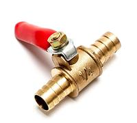 KXJSYL Tool 1 PC Laiton Petit Robinet à tournant sphérique 1/8 "1/4" 3/8 "1/2" Filetage Femelle/mâle connecteur de vanne en Laiton Joint raccord de Tuyau en cuivre Adaptateur coupleur(6mm)