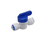 KXJSYL Tool 1 PC RO Droit 1/4 "OD Tuyau raccord Rapide raccords de contrôle de Tuyau en Plastique Robinet à tournant sphérique d'eau Osmose raccords d'aquarium