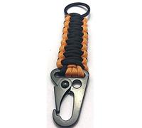 KXJSYL Tool 1 porte-clés en corde paracorde for l'extérieur, kit de survie EDC, cordon, porte-clés d'urgence militaire for randonnée, camping, 5 couleurs(Orange)