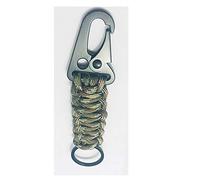 KXJSYL Tool 1 porte-clés en corde paracorde for l'extérieur, kit de survie EDC, cordon, porte-clés d'urgence militaire for randonnée, camping, 5 couleurs(Camou green)