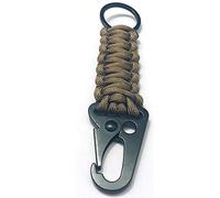KXJSYL Tool 1 Porte-clés en Corde paracorde for l'extérieur, kit de Survie EDC, Cordon, Porte-clés d'urgence Militaire for randonnée, Camping, 5 Couleurs(Coffee)