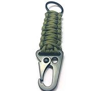 KXJSYL Tool 1 porte-clés en corde paracorde for l'extérieur, kit de survie EDC, cordon, porte-clés d'urgence militaire for randonnée, camping, 5 couleurs(Army green)