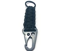 KXJSYL Tool 1 Porte-clés en Corde paracorde for l'extérieur, kit de Survie EDC, Cordon, Porte-clés d'urgence Militaire for randonnée, Camping, 5 Couleurs(Black)