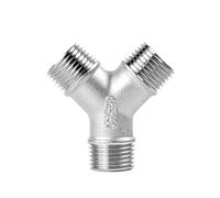 KXJSYL Tool 1 raccord de Tuyau en Y fileté mâle + Femelle BSP 3 4 5 Voies 1/4" 3/8" 1/2" 3/4" 1" 2" en Acier Inoxydable SS304 fileté Multifonction(G2 BSP)