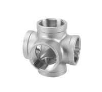 KXJSYL Tool 1 raccord de Tuyau YX mâle + Femelle fileté BSP 3 4 5 Voies 1/4" 3/8" 1/2" 3/4" 1" 2" fileté SS304 en Acier Inoxydable Multifonction(G1.2 BSP)