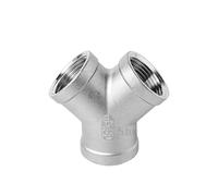 KXJSYL Tool 1 raccord de Tuyau YX mâle + Femelle fileté BSP 3 4 5 Voies 1/4" 3/8" 1/2" 3/4" 1" 2" fileté SS304 en Acier Inoxydable Multifonction(G2.5 BSP)