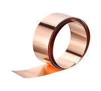 KXJSYL Tool 1 rouleau de feuille de cuivre en cuivre pur à 99,9% ultra-mince de 0,02 à 0,8 mm, plaque conductrice de mise à la terre, longueur 3500 mm, largeur 50 à 300 mm(3500x50x0.6mm)