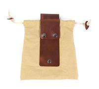 KXJSYL Tool 1 Sac de cueillette de Fruits Portable en Plein air, Pochette Pliable for Baies, Rangement en Cuir, Sac en Toile for bushcraft, randonnée, Camping(Khaki)