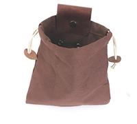 KXJSYL Tool 1 Sac de cueillette de Fruits Portable en Plein air, Pochette Pliable for Baies, Rangement en Cuir, Sac en Toile for bushcraft, randonnée, Camping(Brown)