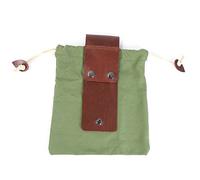KXJSYL Tool 1 Sac de cueillette de Fruits Portable en Plein air, Pochette Pliable for Baies, Rangement en Cuir, Sac en Toile for bushcraft, randonnée, Camping(Green)